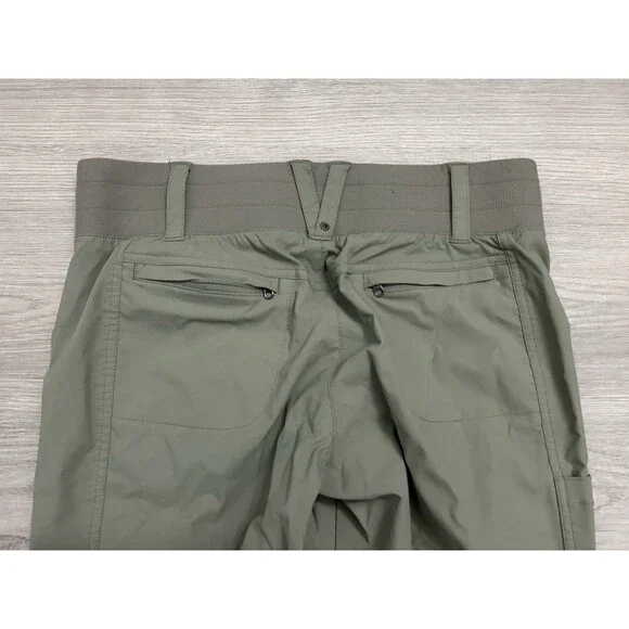 Title Nine Capri Pants Womens  Hiking Y2K Grunge Military Outdoor Crop 6 green - Picture 5 of 7